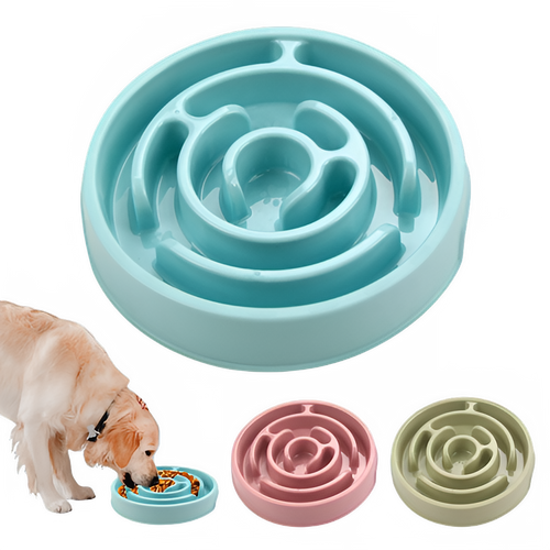 « Gamelle anti-glouton à labyrinthe pour chien et chat - Vue principale alimentation lente »