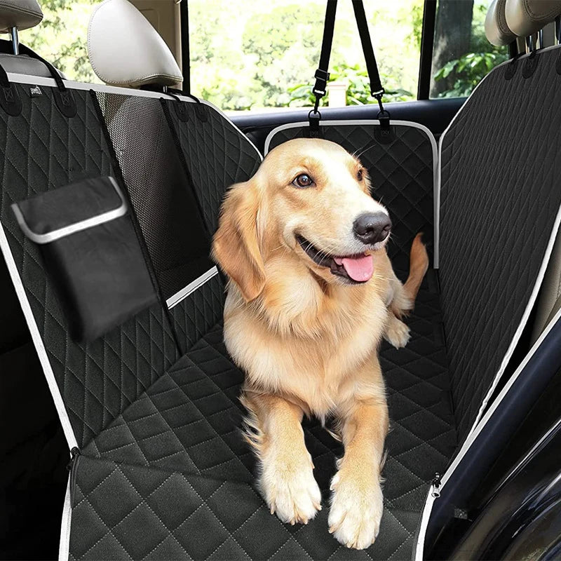 « Housse de siège auto pour chien - Détails du tissu Oxford 900D imperméable et résistant »