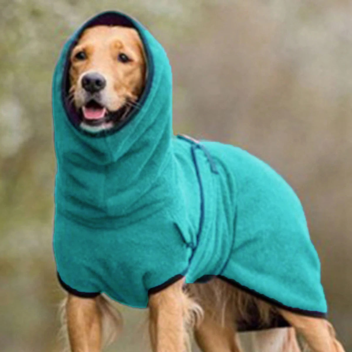 Veste chien bleue polaire - sangle ajustable pour maintien parfait